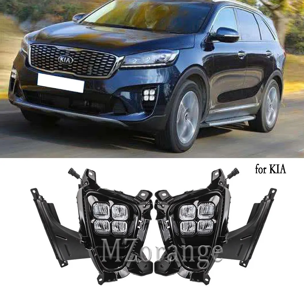 СВЕТОДИОДНЫЙ DRL головной светильник тумана для Kia Sorento 2018 2019 2020 туман s
