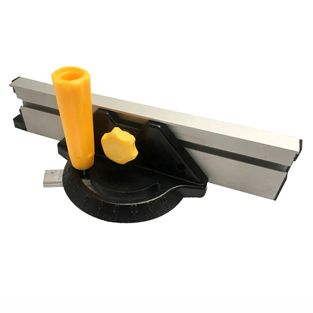 Деревянные стол станка угол линейки PusherAdjustable флип стоп Алюминий DIY Carpenter