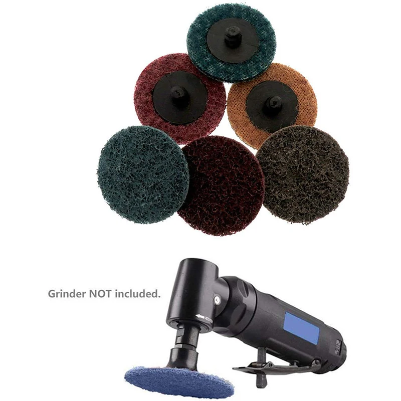 

2 Inch Sanding Discs, 51PCS Roll Lock Surface Conditioning Discs R-Type Quick Change Disc with Disc Pad Holder