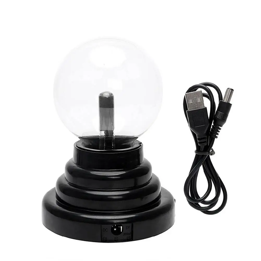 Плазменный шар электростатический с USB разъемом волшебный хрустальный