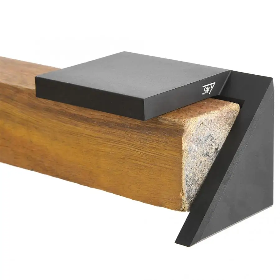 Черный алюминиевый сплав 45 градусов угловая Центральная линия Рисование Scriber