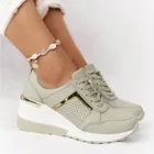 SAGACEженские кроссовки; Коллекция 2021 года; Женские летние дышащие повседневные кроссовки на платформе со шнуровкой и круглым носком; zapatillas mujer