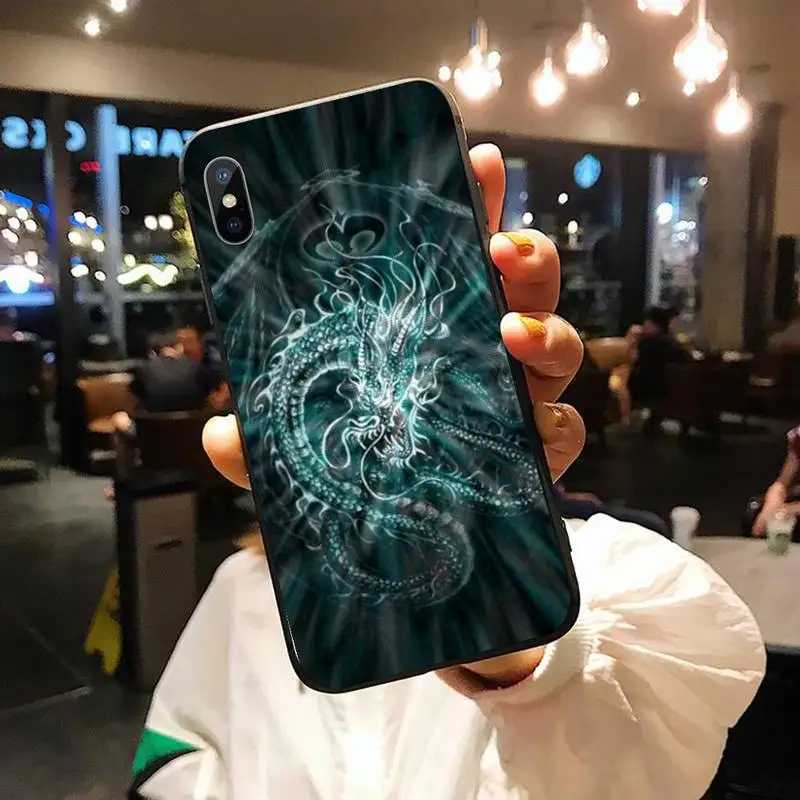 

Chinese style Zodiac dragon Phone Case for iPhone 11 12 pro XS MAX 8 7 6 6S Plus X 5S SE 2020 XR