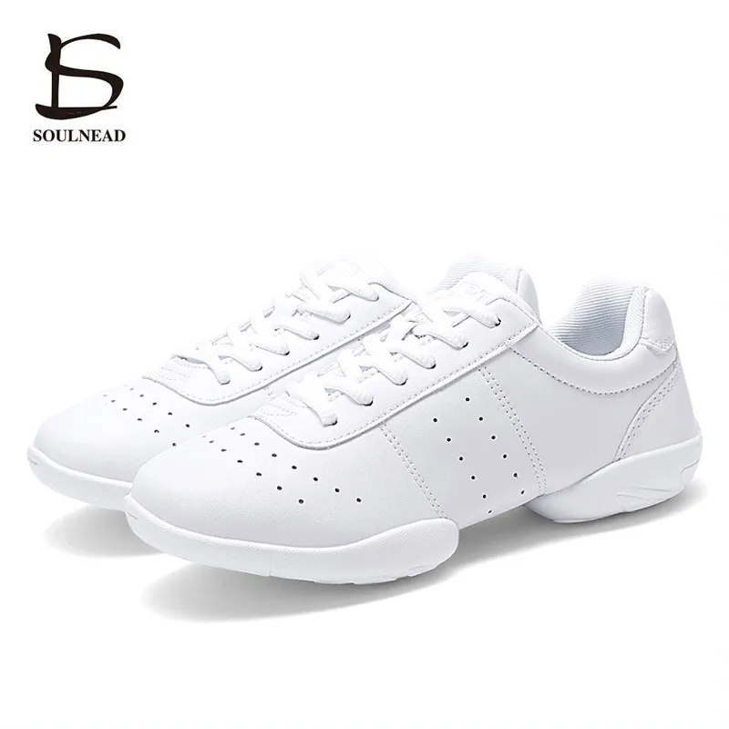 Женская обувь для аэробики мужские кроссовки с мягкой подошвой черная белая