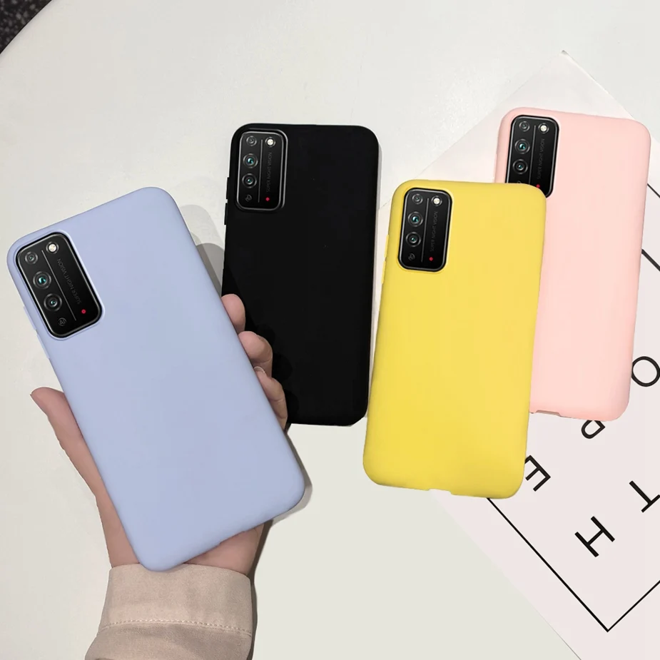 Чехол для Honor X10 5G мягкий тонкий милый противоударный чехол карамельных цветов