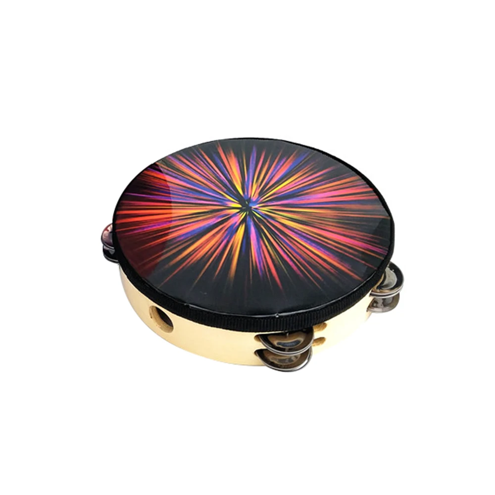 8 &quotручной Тамбурин барабан колокольчик с металлическими Jingles ударный