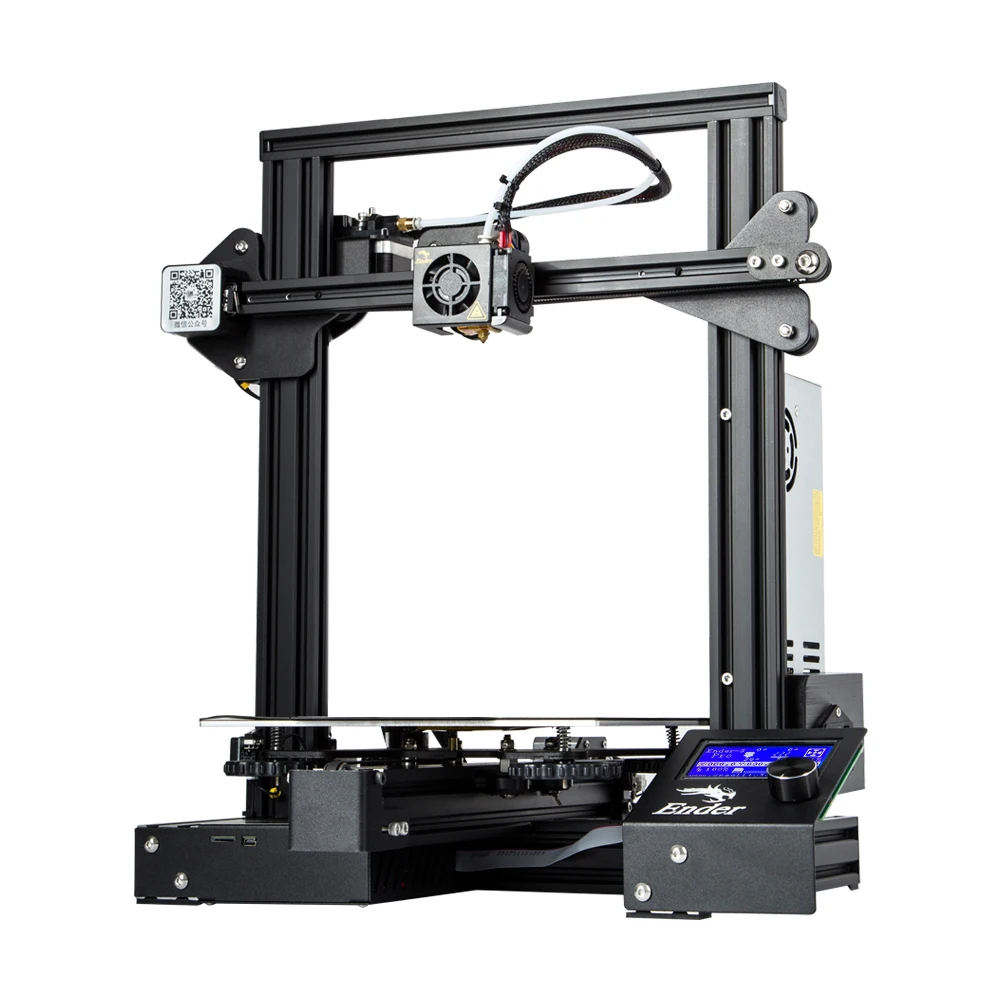 

Creality 110V Ender-3Pro 3D Printer Ender-3 Upgraded Optional V-slot Resume Power Failure Printing Masks KIT Hotbed