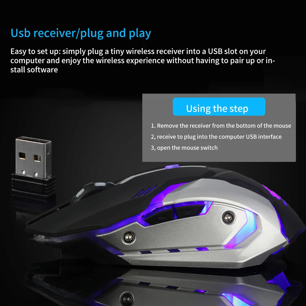 Мышь Компьютерная X7 игровая Проводная Бесшумная со светодиодной подсветкой 7