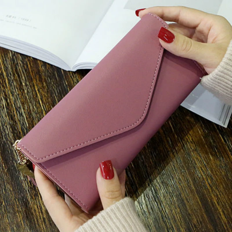 Кошелек женский из искусственной кожи с кисточками Длинный кошелек в Корейском