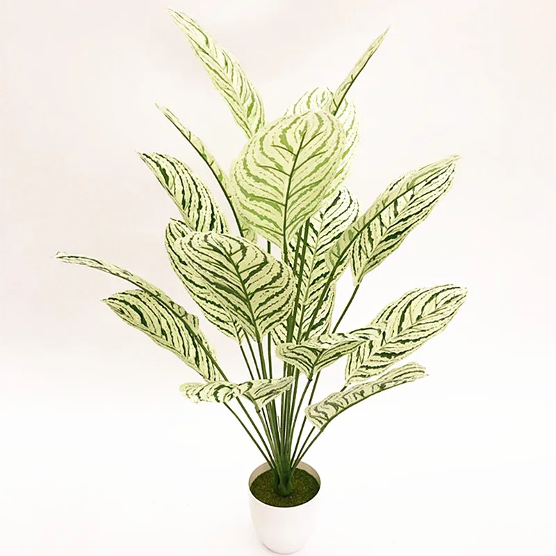 70cm18 Heads Artificial Large Palm Tree Tropical Theme Fake Plant Indoor Green Floor Rare Potted Hotel Office Home Decor Props | Дом и сад