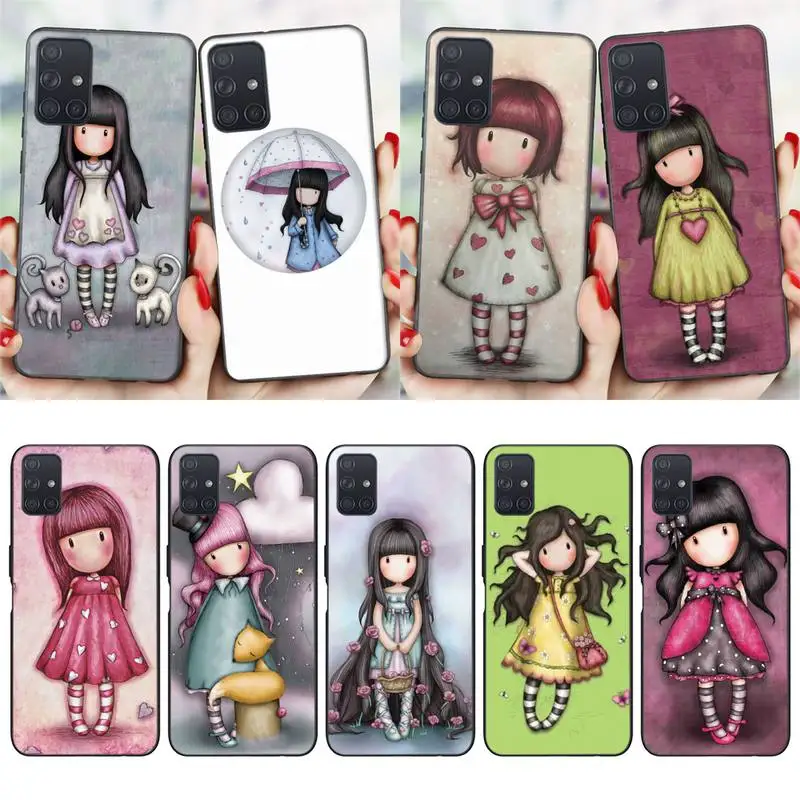 

ZOROXU Santoro Gorjuss cute cartoon girl Phone Case For Samsung Galaxy S20 21 Note10 20 A30 50 70 71 Plus Ultra