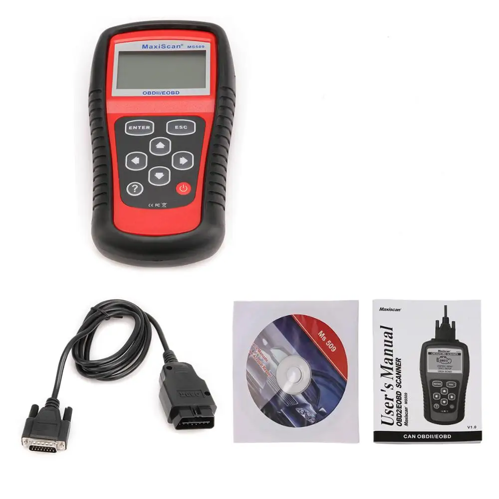 2021 MS509 сканер все девять режимов тестирования OBD2 ms509 полный комплект