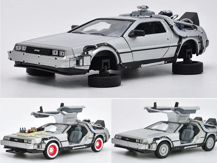 1:24 литье под давлением модель автомобиля DMC 12 Delorean Time машина Назад в будущее