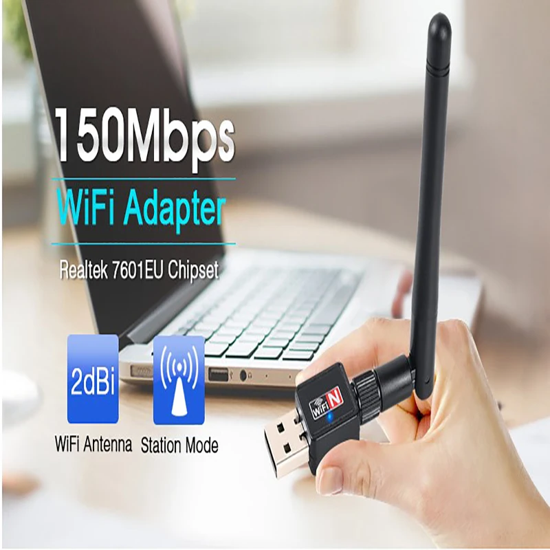 ZEXMTE 150 Мбит/с USB Wifi адаптер ноутбук беспроводной USB wifi-адаптер с антенной WiFi сетевой адаптер Поддержка Windows XP/Vista