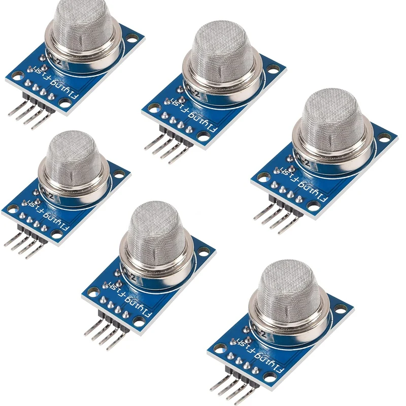 

6PCS MQ-2 Gas and Smoke Analog Sensor Breakout Board for Arduino Raspberry Pi ESP8266 MQ2 5V DC