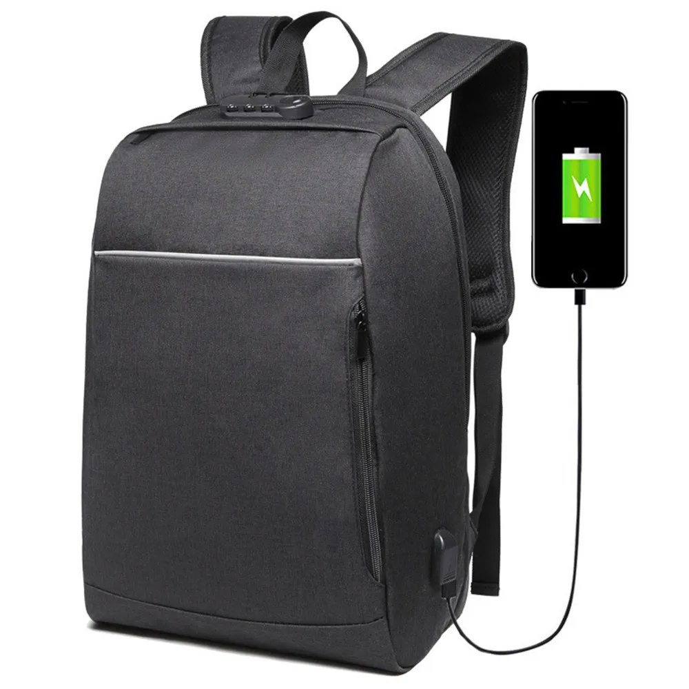 Новинка 2019 рюкзак из ткани Оксфорд для ноутбука с Usb школьная сумка мужской