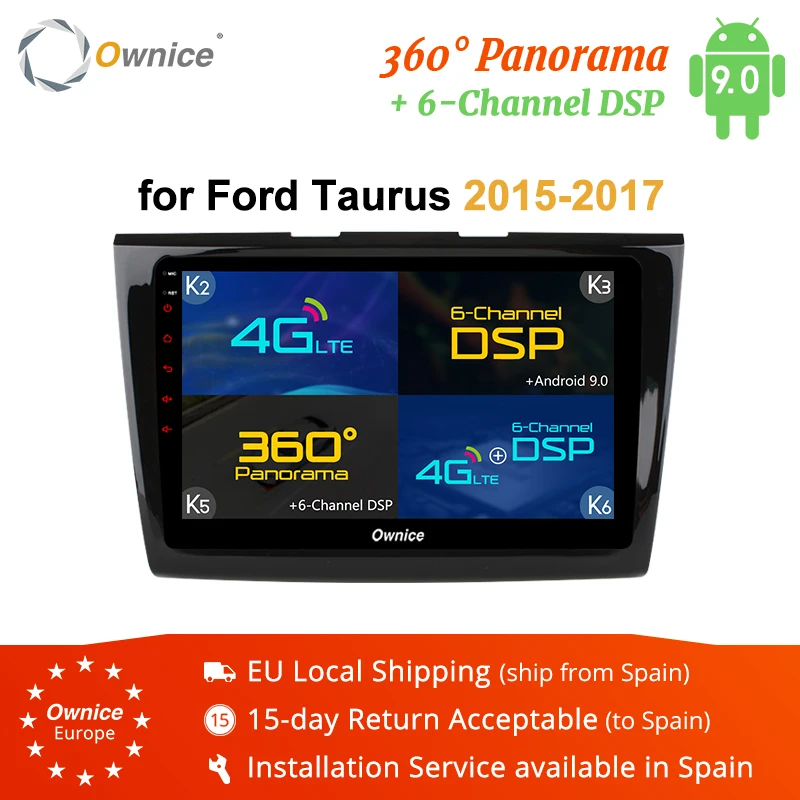 Ownice K1 K2 K3 K5 K6 Android 9 0 автомобильный dvd плеер для Ford aurus 2017 Bluetooth Авто GPS головное
