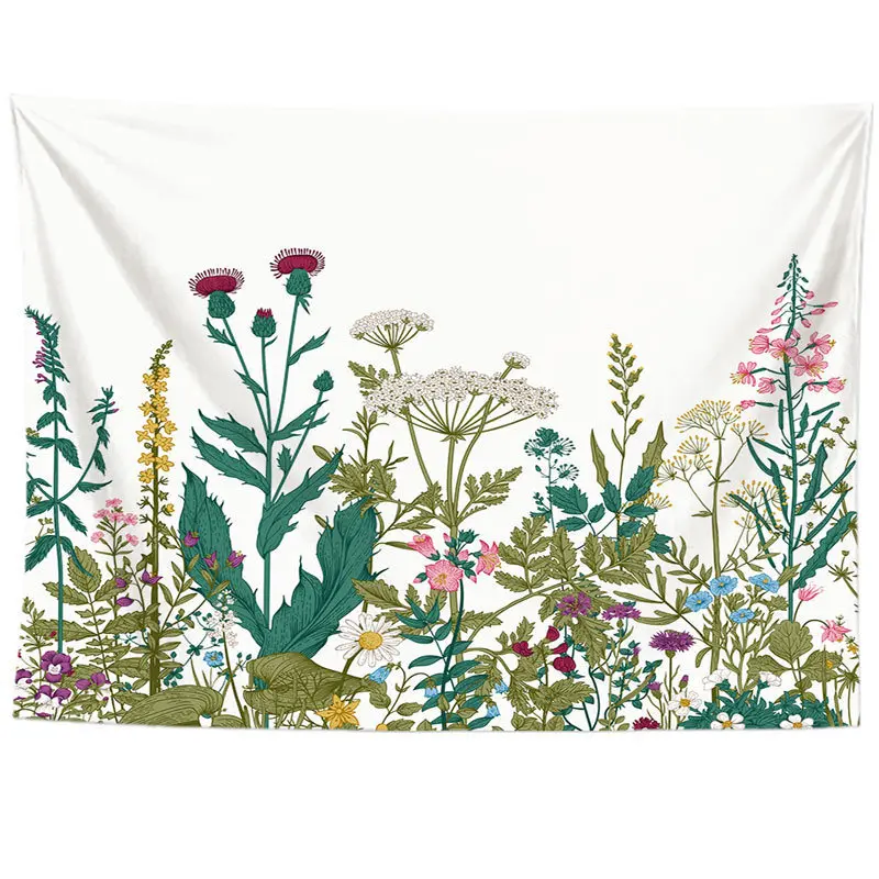 Красочный цветочный гобелен настенный для Гостиная цветок Украшения в спальню