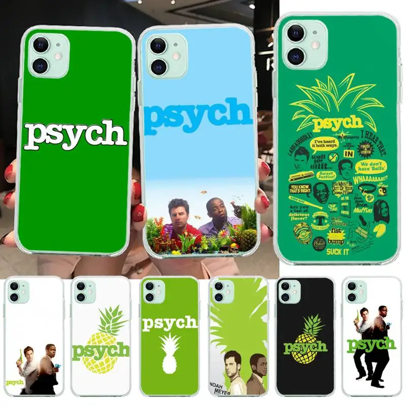 

KPUSAGRT Psych Shawn and Gus Phone Case for iPhone 11 pro XS MAX 8 7 6 6S Plus X 5S SE 2020 XR cover