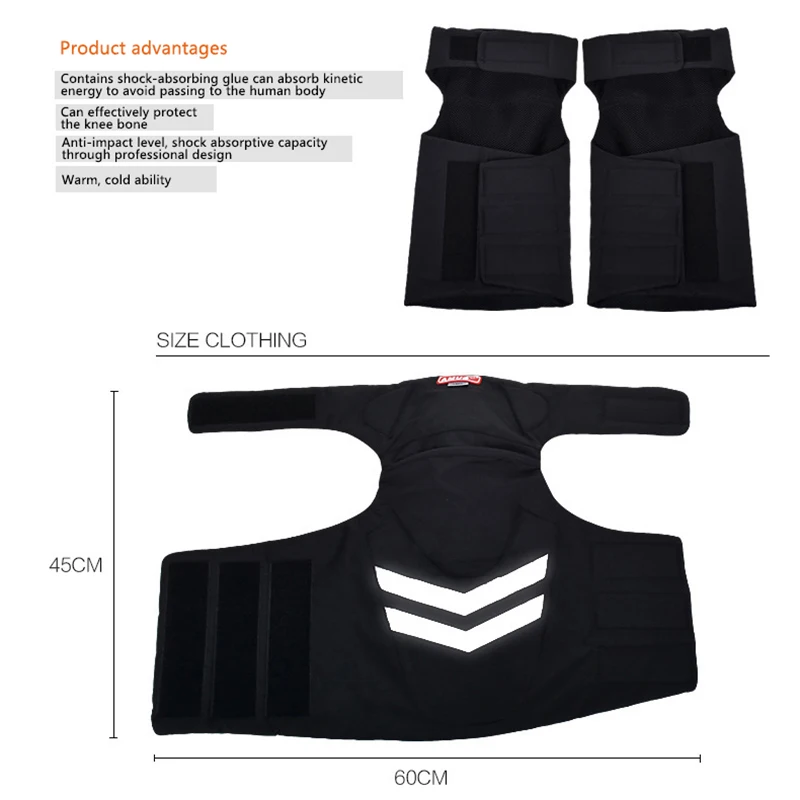 Защитный наколенник для езды на мотоцикле теплые спортивные наколенники катания
