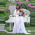 Свадебное платье с одним открытым плечом в африканском стиле, модель 2021 года, винтажное свадебное платье в пол на молнии, индивидуальный пошив