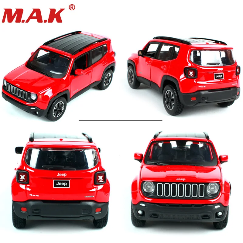 

Коллекция в масштабе 1:24 красный джип ренегад Фристайл внедорожник спортивные гоночные автомобили литые под давлением модели детские подар...