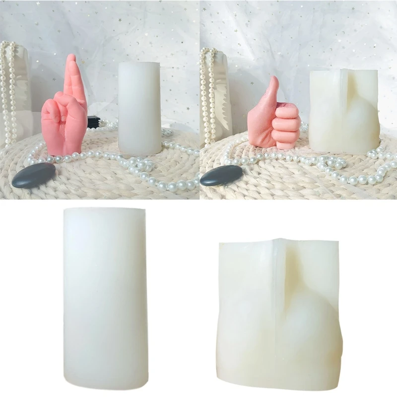 

Epoxy Handmade Soap Mold Finger Decoration Candle Mold for DIY Decoration Making Soap Candle Melt Resin Polymer Clay