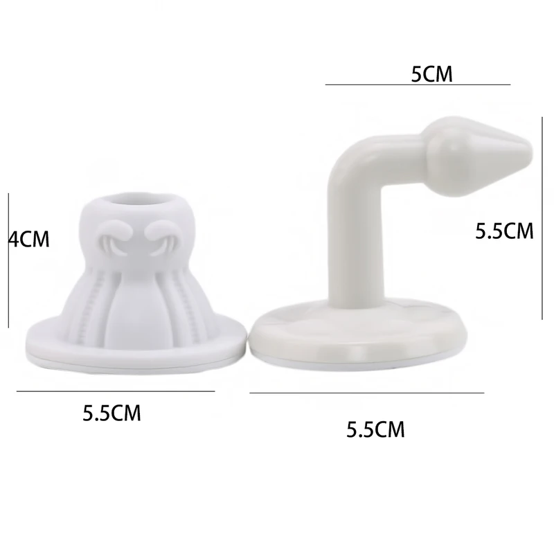 

Silicone Self Adhesive Door Stopper Non Drilling Sticker Wall Protectors Hidden Door Holders The New