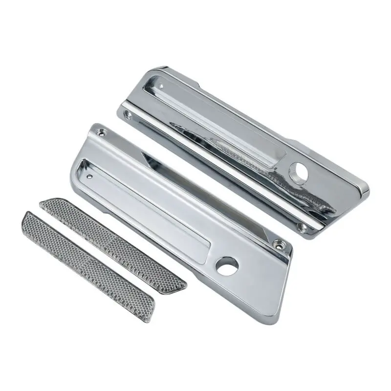 Мотоцикл мото седельная сумка крышки с защелкой отражатель для Harley Touring Street Electra