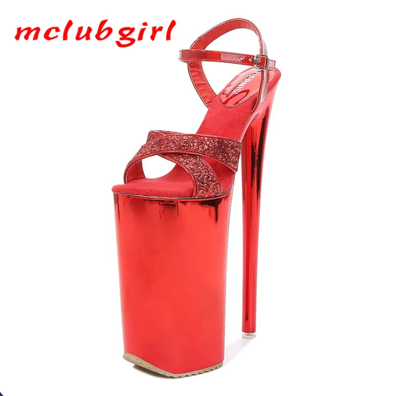 

Mclubgirl Nightclub Hate Tiangao Waterproof Platform Fish Mouth Open Toe Pole Dance High-Heeled Sandals Model Catwalk WZ-A26-1