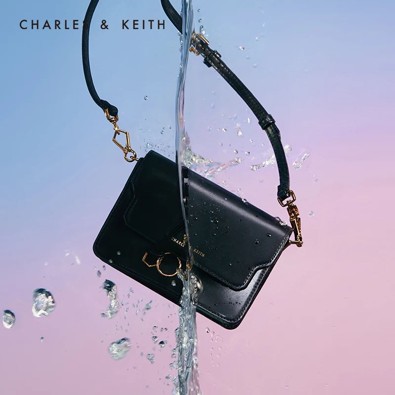 CHARLES＆KEITH Новинка на Весну 2020г.CK2 80670829Женская плетеная Квадратная сумка с отделкой