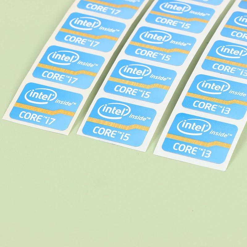 Ультрабук с этикеткой производительности наклейка логотип ноутбука Intel Core