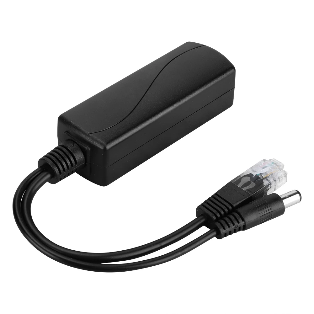 

48V to 12V POE Connectors Adapter Cable Splitter Injector Power Supply for Huawei for Hikvision 2019 New
