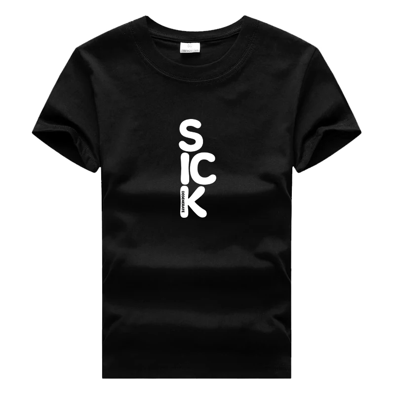Sick Sad World/футболка Летняя футболка для девочек и мальчиков уличная в стиле хип хоп