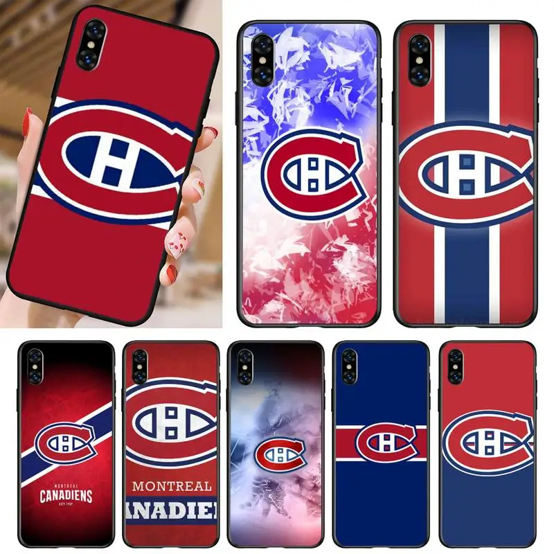 

Montreal Ice Hockey Canadien Phone Case For Iphone 5 5s se 6 6s 7 8 11 12 X Xs Xr Pro Plus Max Mini