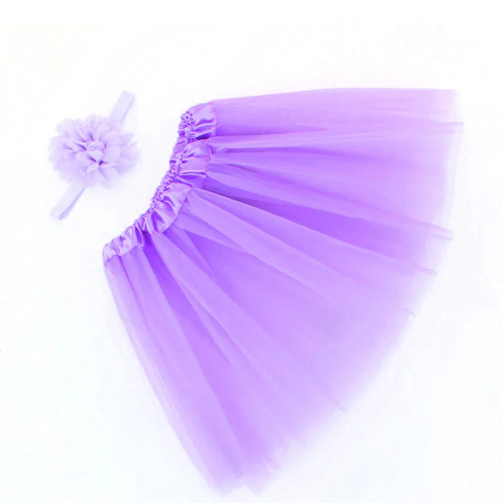 TELOTUNY Baby Girls Infant Newborn Tutu Short Skirts Lace Floral Skirt Headband Set | Мать и ребенок