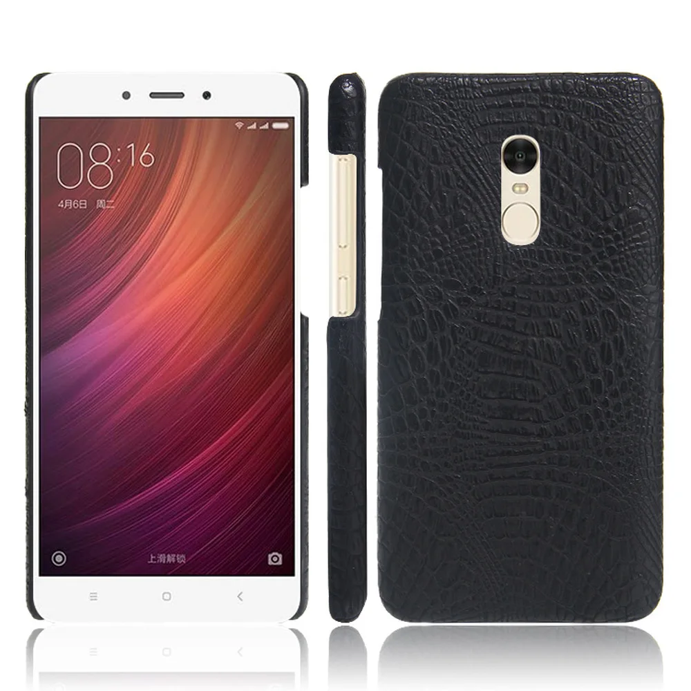 Кожаный чехол бампер с крокодиловым узором для Xiaomi Redmi Note 4 4X|Бамперы| |