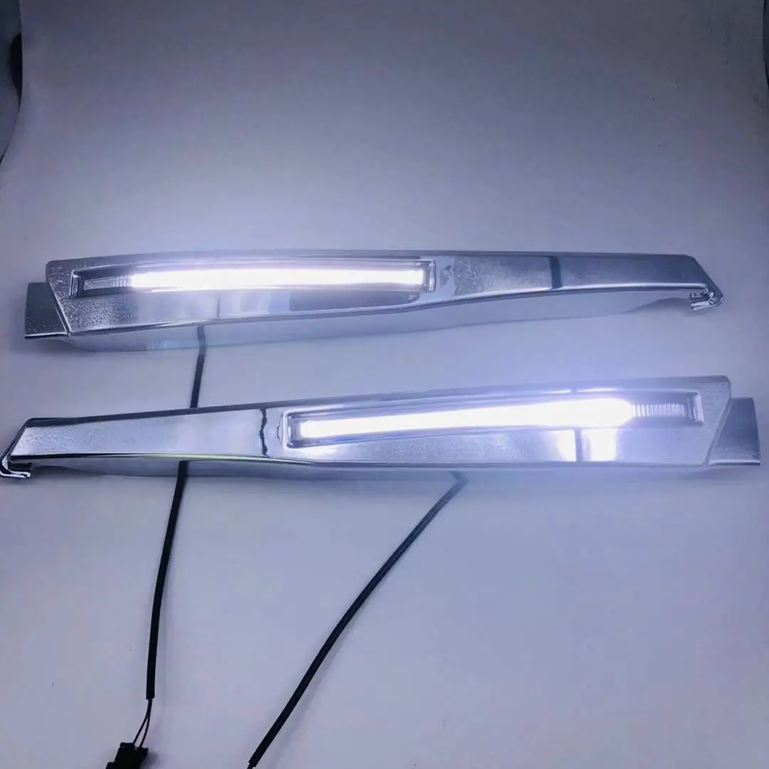 1 пара автомобильные белые светодиодные дневные ходовые огни противотуманные