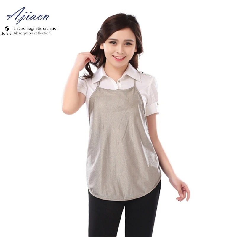 Электромагнитный радиационный защитный 100% Серебряный волоконный фартук можно