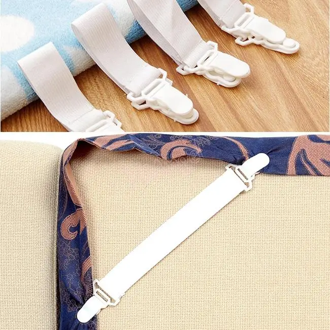 4 шт./компл. постельное покрывало листов Пряжка Скатерти приталенный устройство