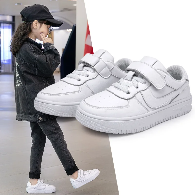 

New Girl's Board Shoes, Children's Shoes, Children's Breathable Sports Shoes, Boys' White Shoes, Student Performance Shoes