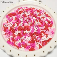 1kg polymer clay slices addition for nail art slime lips shape charm filler for diy slime accessories supplies decoration toy