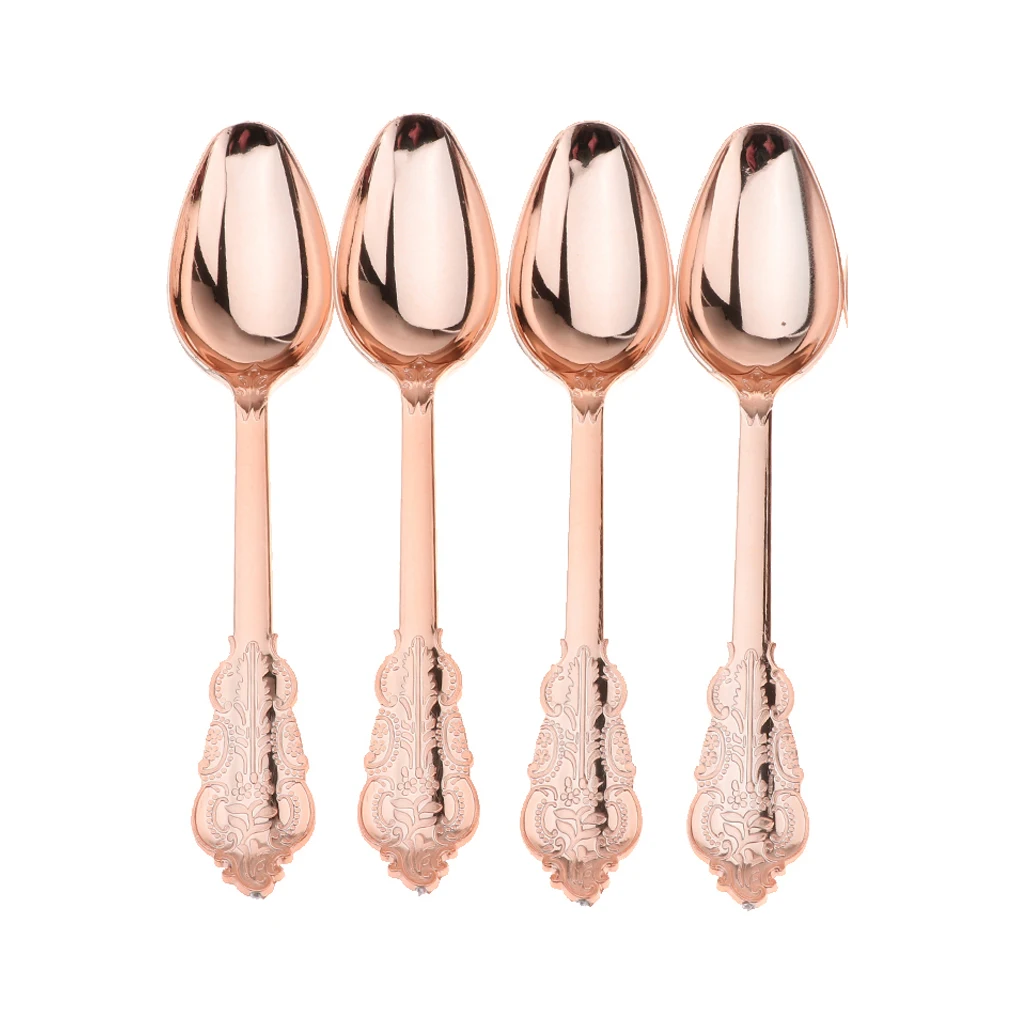 Одноразовые пластиковые вилки ложки ножи свадебные украшения для дома розовое