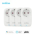 4 шт. в упаковке BroadLink 16 А SP4L Wi-Fi умная розетка ЕС работает с Alexa, Google Home, IFTTT