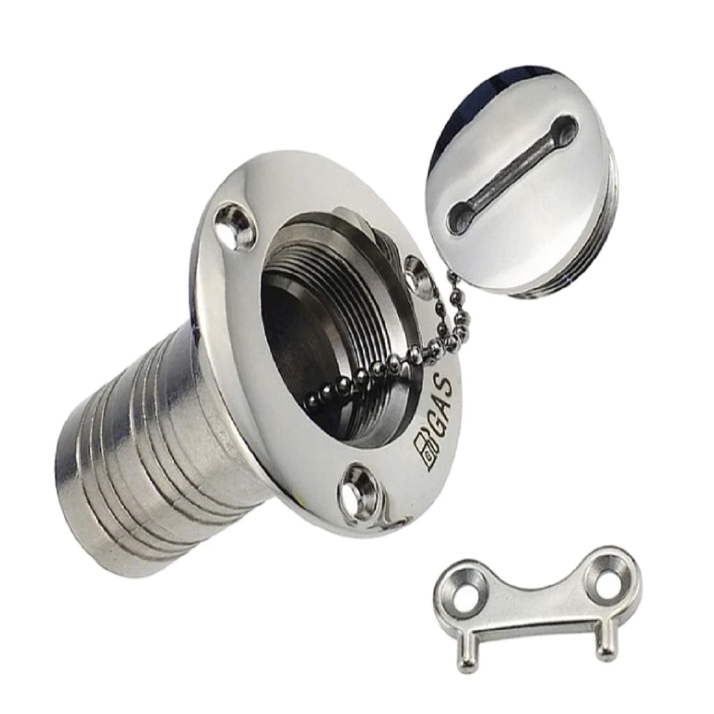 

38mm Marine Boat Gas Tank Deck Fill Filler with Key 316 Stainless Steel