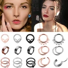 1 шт., винтажные серьги-кольца в форме черепа для носа