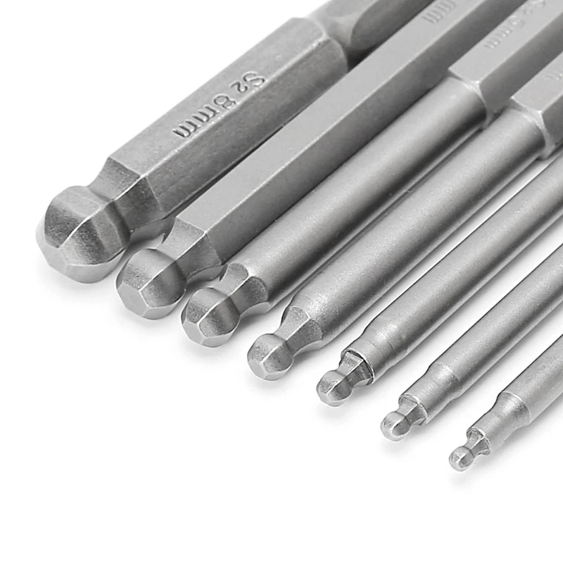 7 шт. 65 мм магнитный шаровой наконечник шестигранные наконечники отвертки