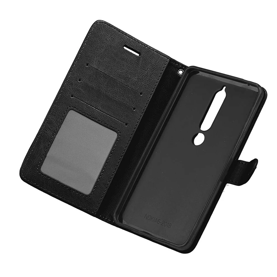 Кожаный чехол бумажник для Nokia 2 4 X5 5 1 Plus 8 Lumia 650 N650 850 телефона магнитный держатель