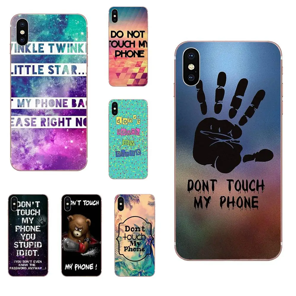 Чехол для сотового телефона из ТПУ с надписью Don't Touch My Xiaomi Mi note 9 10 mi10 mi9 mi8 pro lite SE A1