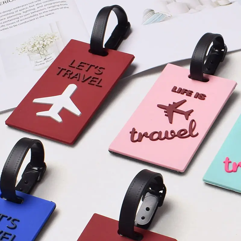Новые аксессуары для багажа и сумок Милая стирательная резинка Funky путешествия ID Addres держатель этикетка с крючком багажная бирка на чемодан Прямая
